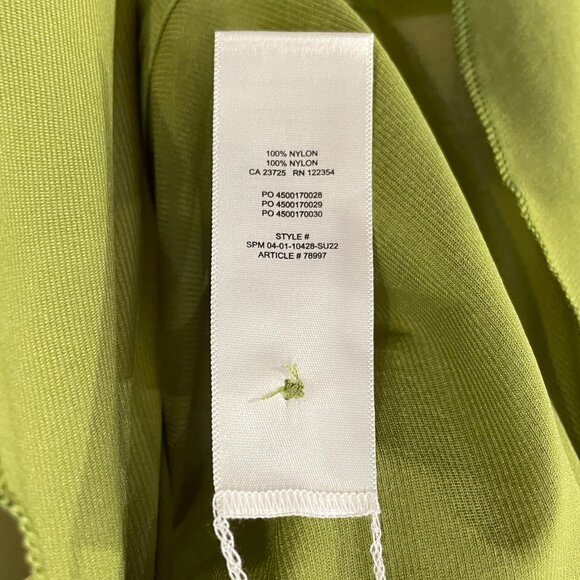 New Aritzia Pose Mesh Shirt Olive Green Small - Picture 6 of 6